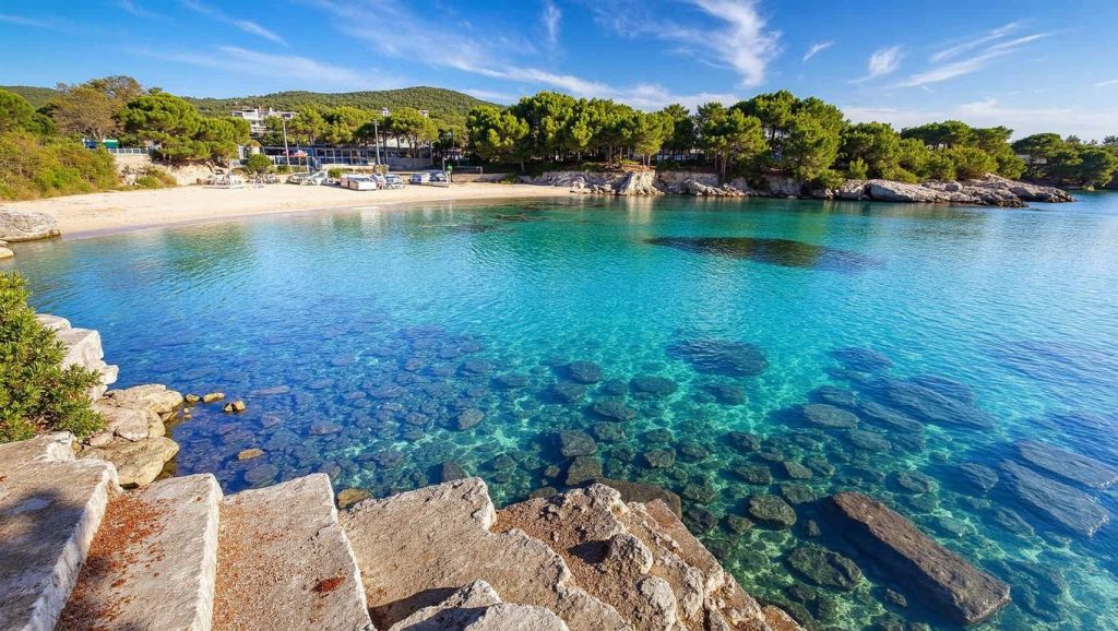 Horizonte desde Cala de sa Font Salada, Artà, Mallorca