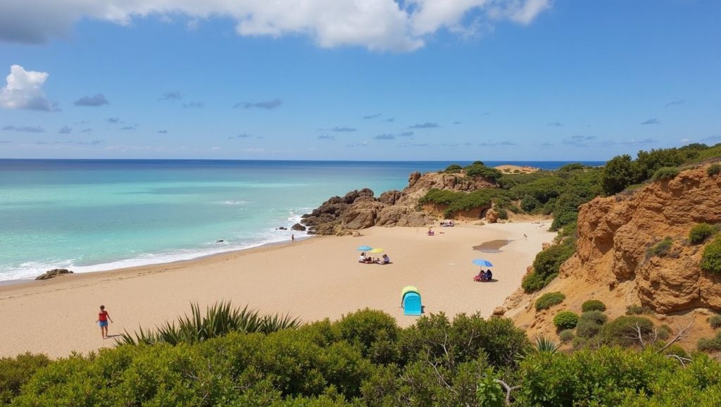 Acceso a Cala del Puntal desde el aparcamiento, Conil de la Frontera