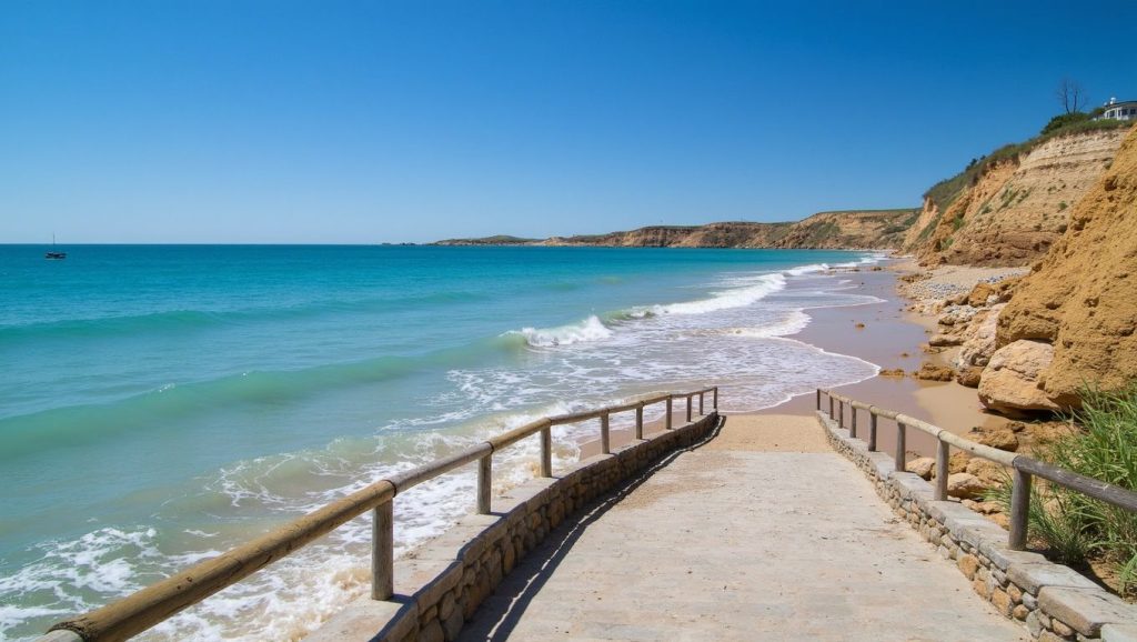 Textura de arena en del Puntal, Conil de la Frontera, Cádiz