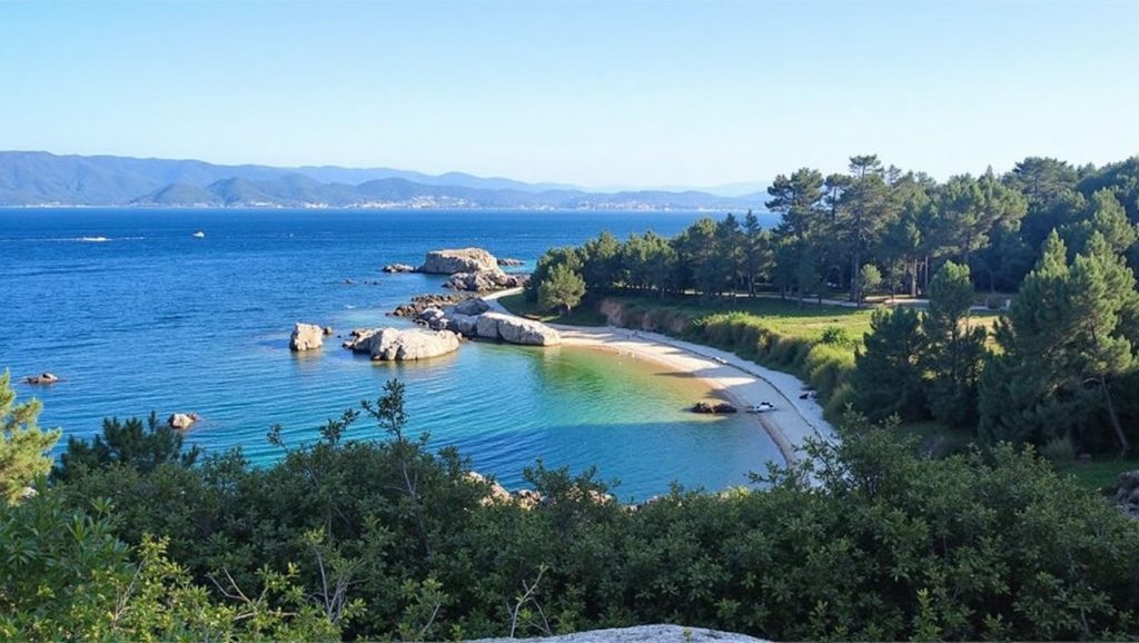 Panorámica de Cala do Cabalo, A Coruña