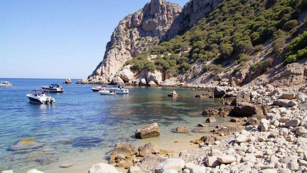 Vista del litoral en Cala en Basset, Andratx