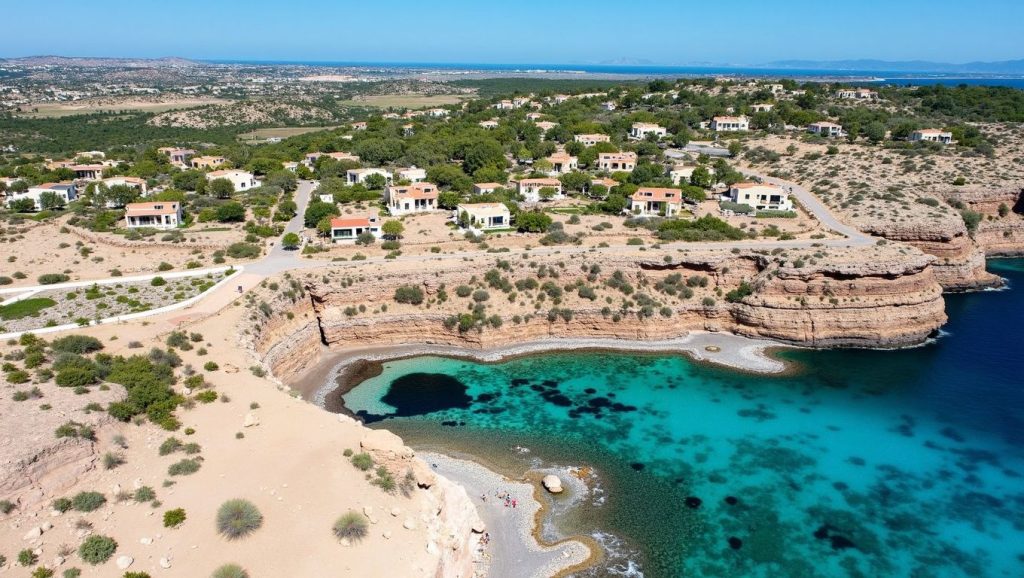 Arena y mar en Cala en Baster, Formentera, Formentera