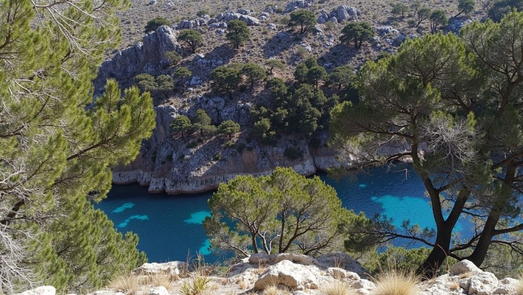 Arena y mar en Cala en Gossalba, Pollença, Mallorca