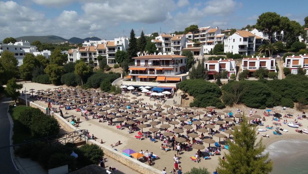 Agua y arena en Cala Ferrera, Felanitx