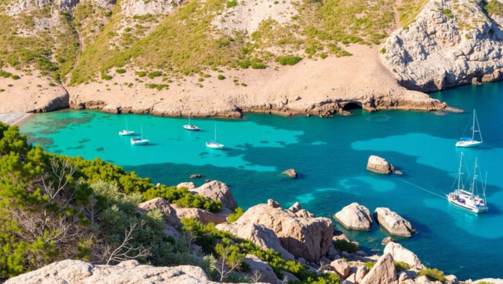 Línea de costa en Cala Figuera (Formentor), Pollença