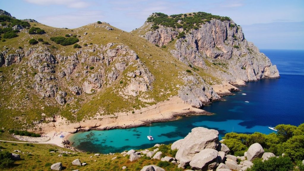 Vista del litoral en Cala Figuera (Formentor), Pollença