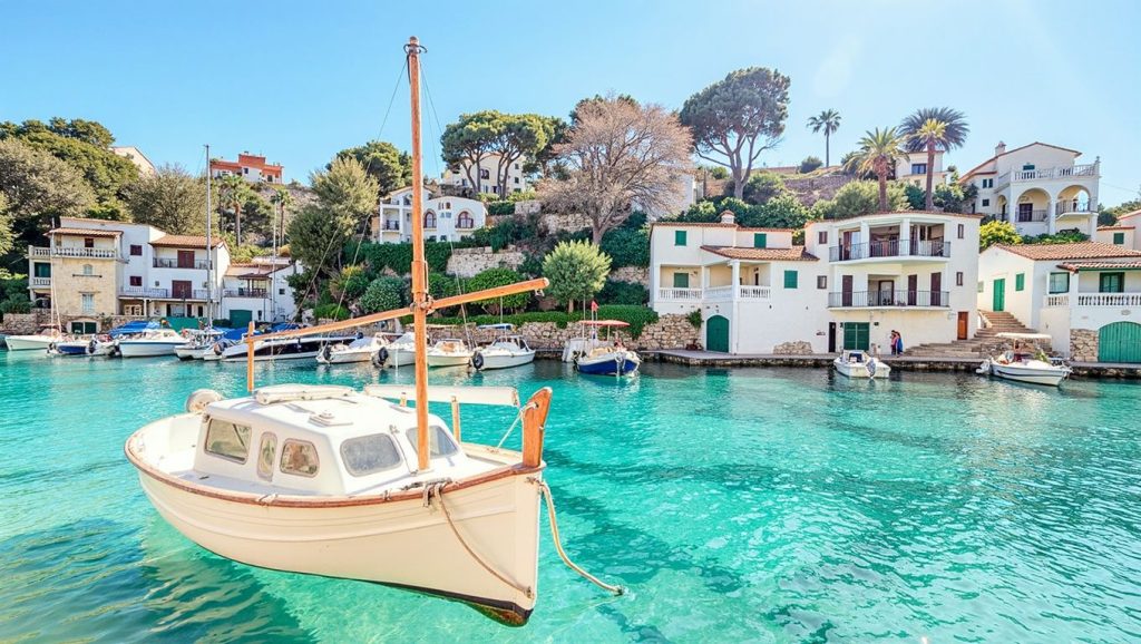 Panorámica de Cala Figuera (Formentor) con cielo despejado, Pollença