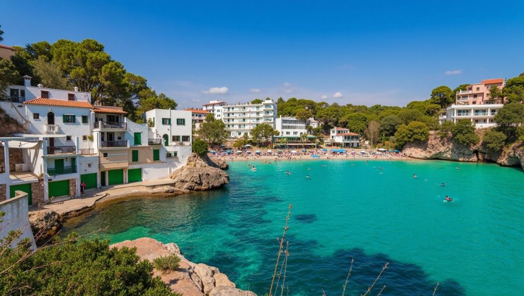 Arena y mar en Cala Figuera (Santanyí), Santanyí, Mallorca