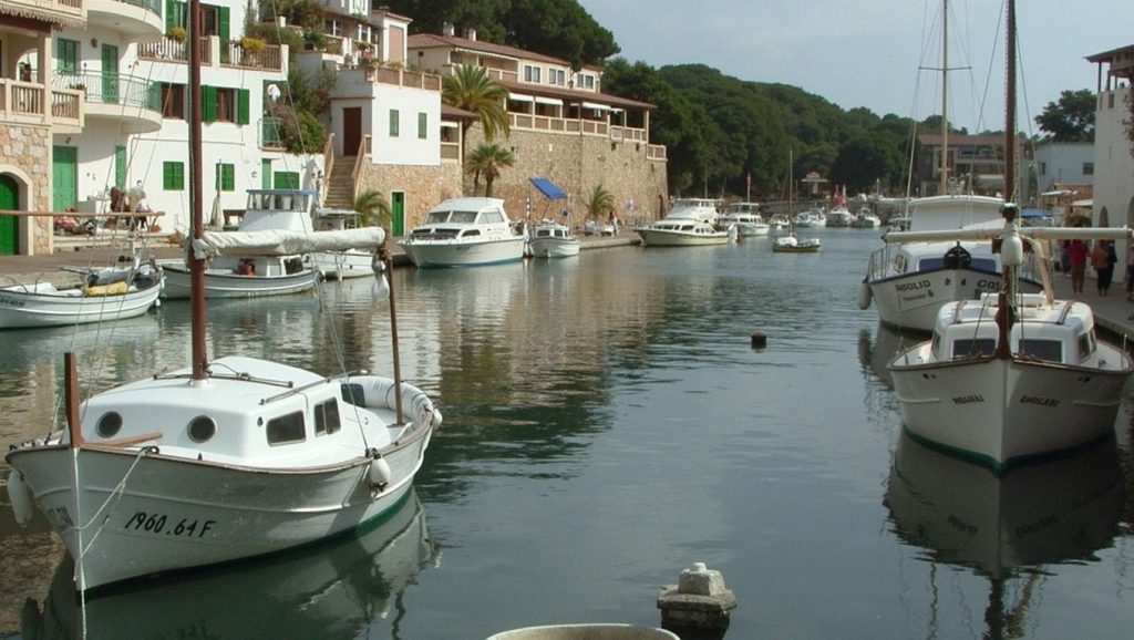 Panorámica completa de Cala Figuera (Santanyí), playa de Santanyí