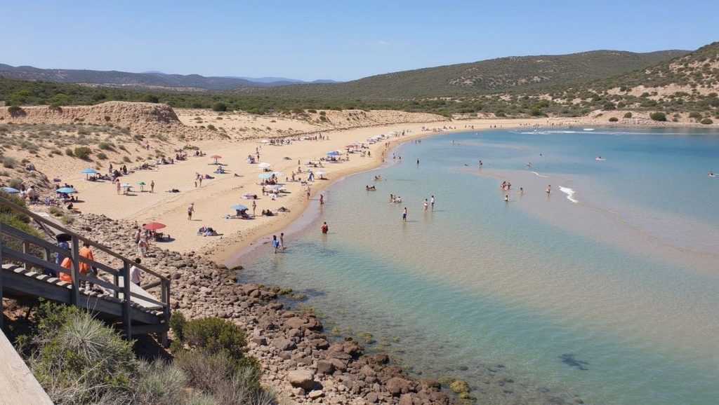 Vista de Cala Gat desde la orilla, Capdepera
