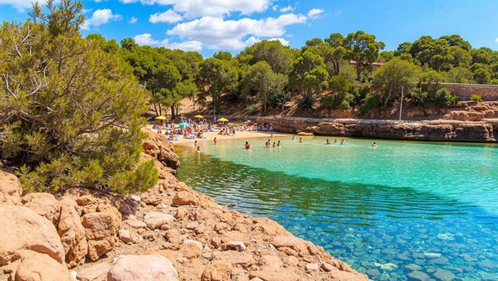 Acceso a Cala Gració desde el aparcamiento, Sant Antoni de Portmany