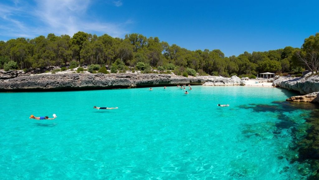 Playa Gran desde la arena, Santanyí / Felanitx, Mallorca