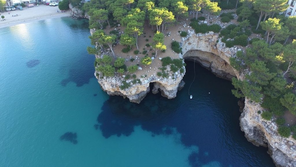 Horizonte desde Cala Gran, Santanyí / Felanitx, Mallorca