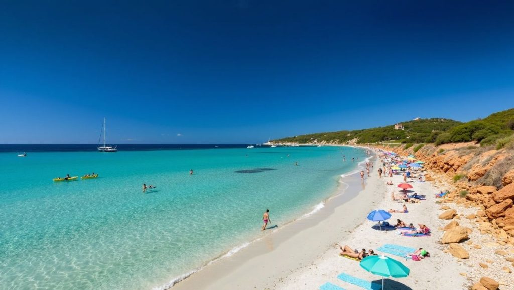 Vista general de Cala Llombards, Santanyí