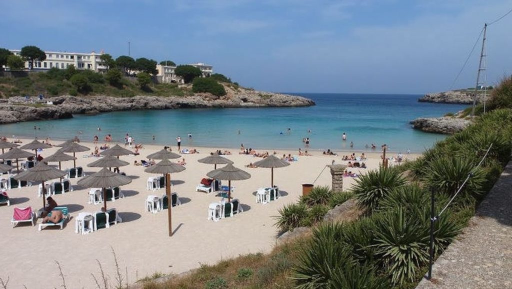 Línea de costa en Cala Marçal, Felanitx