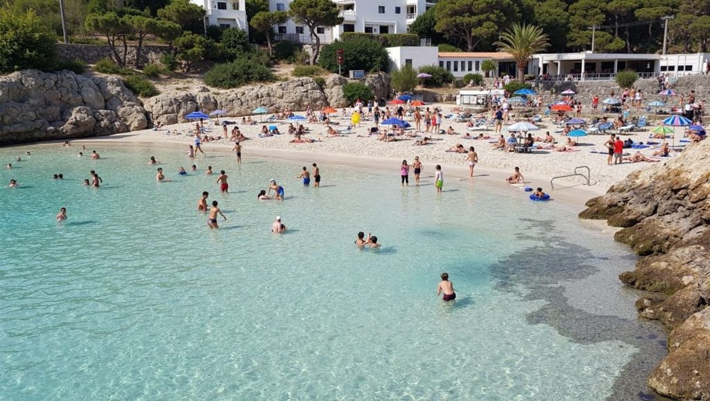 Acceso a Cala Mendia desde el aparcamiento, Manacor