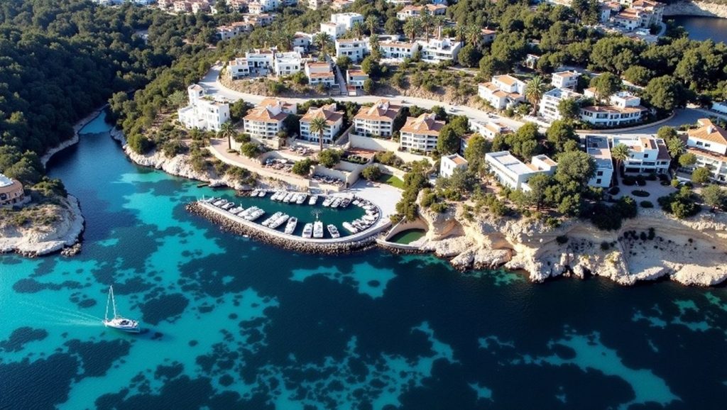 Vista de Cala Mermessèn en Calvià, Mallorca