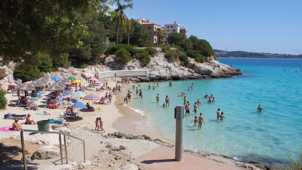 Amplio horizonte marino en Cala Mermessèn, Calvià
