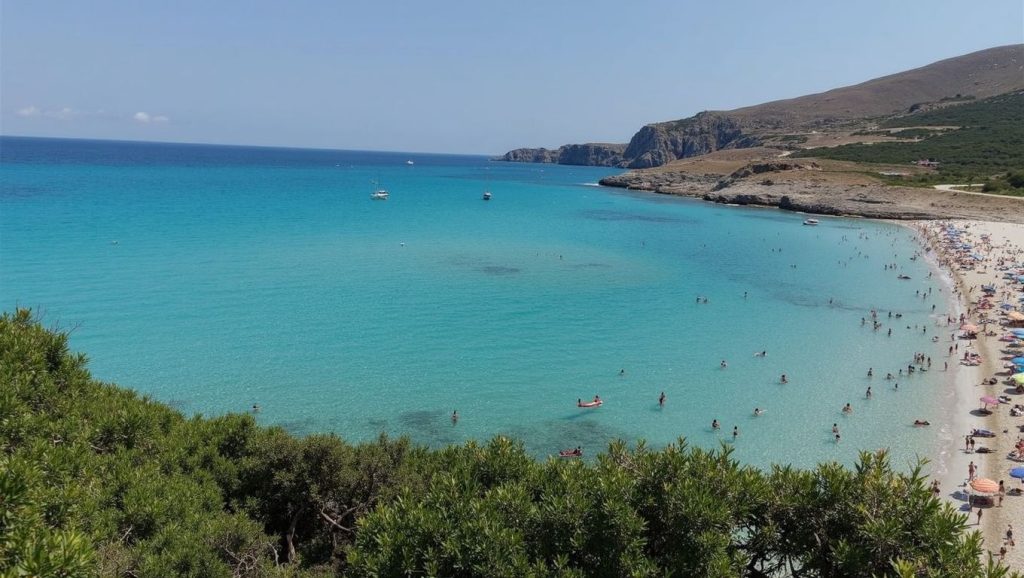 Playa Mesquida desde la arena, Capdepera, Mallorca