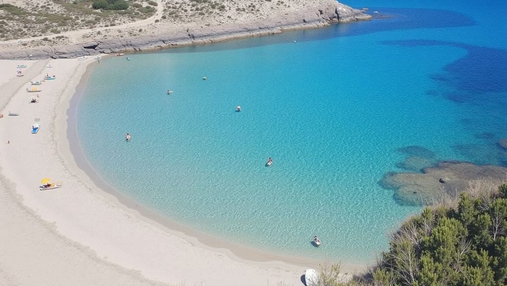 Acceso a Cala Mesquida desde el aparcamiento, Capdepera