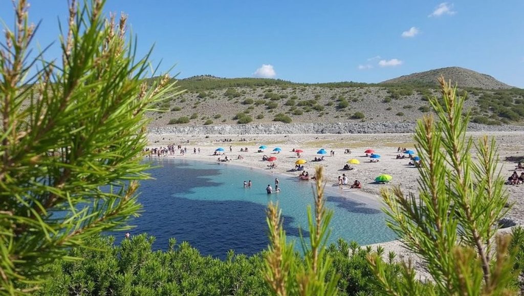 Textura de arena en Mesquida, Capdepera, Mallorca