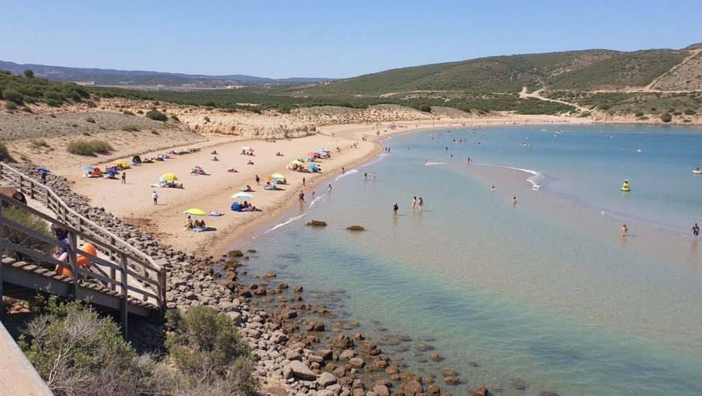 Vista general de Cala Mesquida, Capdepera