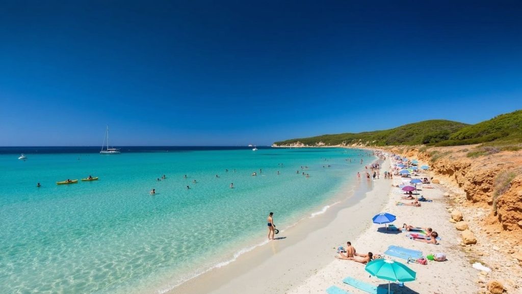 Vista de Cala Millor desde la orilla, Son Servera