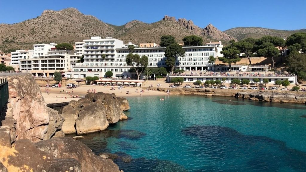 Playa Molins desde la arena, Pollença, Mallorca