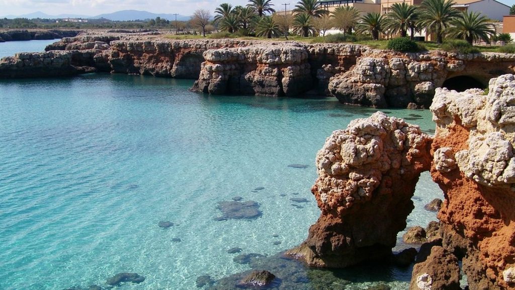 Agua y arena en Cala Morlanda, Capdepera