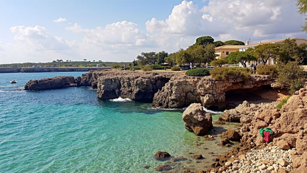 Textura de arena en Morlanda, Capdepera, Mallorca