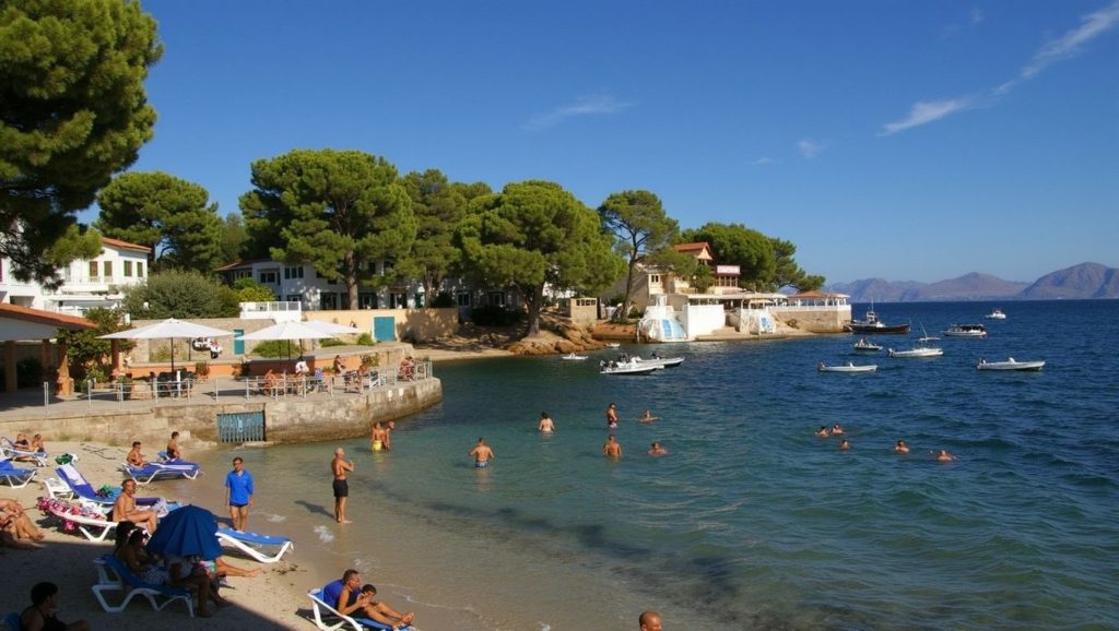 Detalle del agua en Cala Poncet, Alcúdia, Mallorca