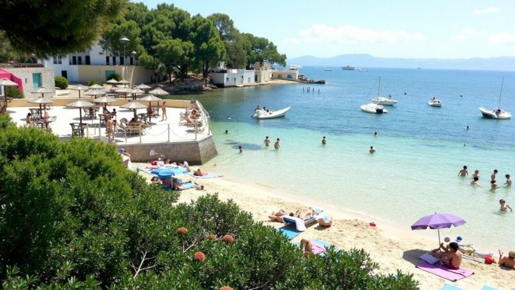 Horizonte desde Cala Poncet, Alcúdia, Mallorca