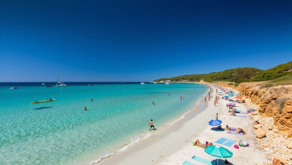Detalle del agua en Cala Salada, Sant Antoni de Portmany, Ibiza