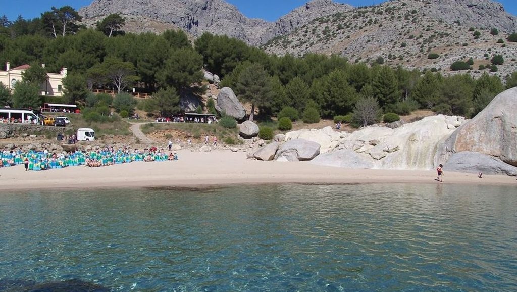 Vista de Cala Sant Vicenç en Pollença, Mallorca