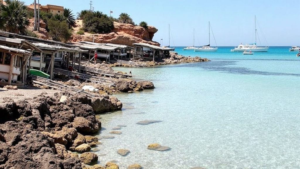 Horizonte desde Cala Saona, Formentera, Formentera