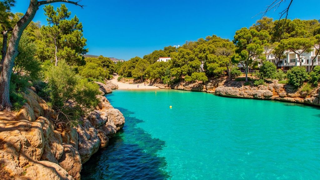 Vista general de Cala Serena, Felanitx