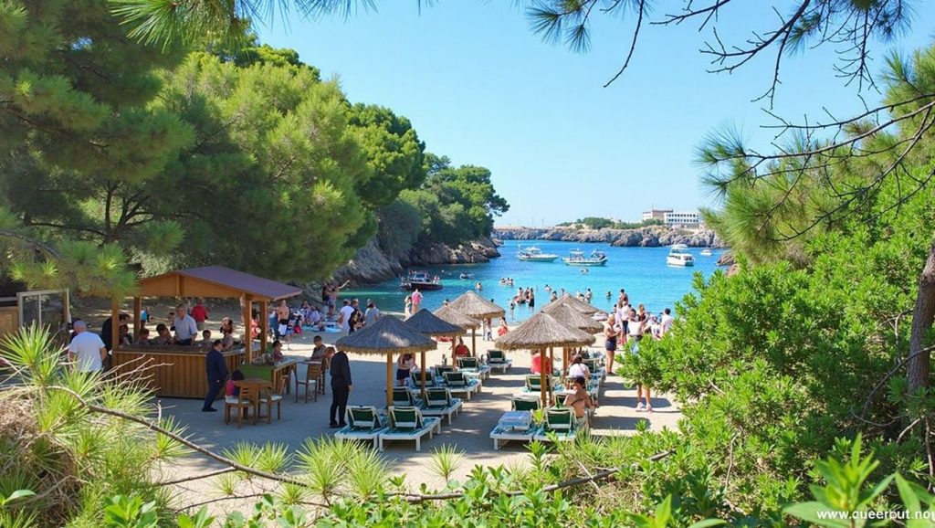 Textura de arena en Serena, Felanitx, Mallorca