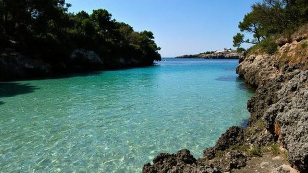 Horizonte desde Cala Serena, Felanitx, Mallorca