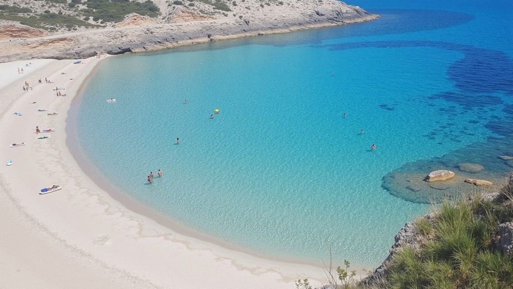 Vista de Cala Torta desde la orilla, Artà