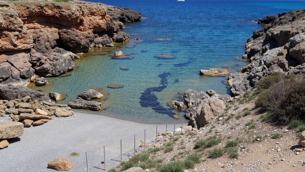 Amplio horizonte marino en Cala Torta, Artà
