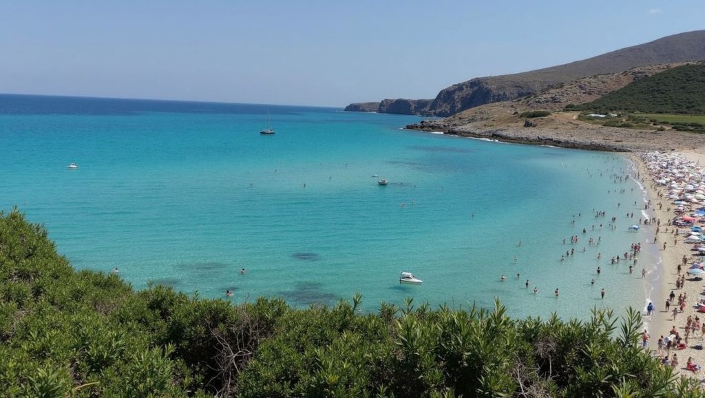 Arena y mar en Cala Torta, Artà, Mallorca