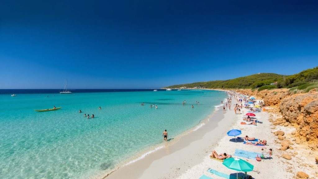 Vista de Cala Torta desde la orilla, Artà