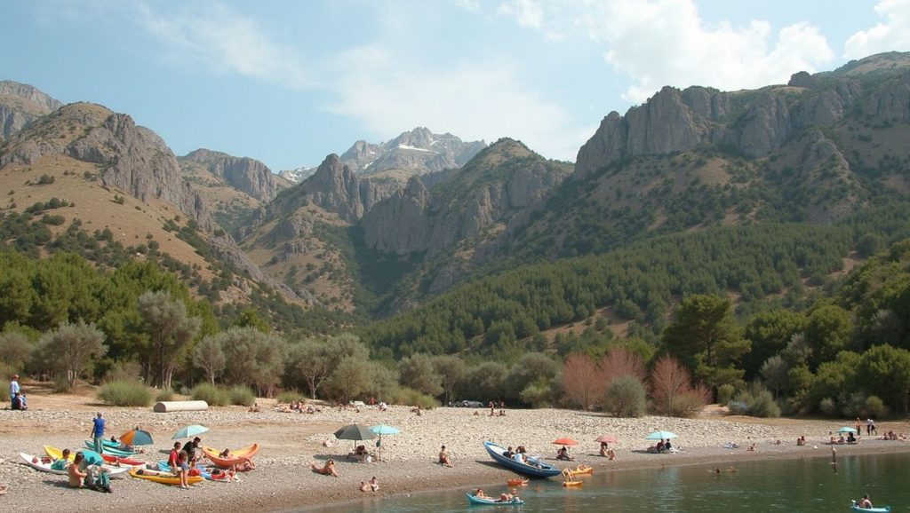 Amplia vista de Cala Tuent, Escorca, Mallorca