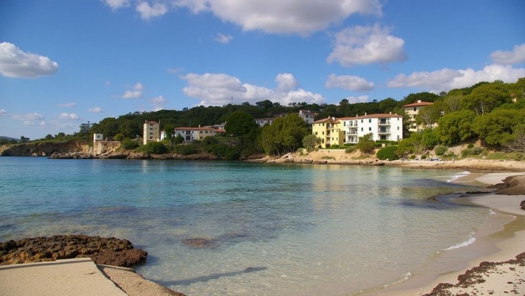 Vista de Cala Xinxell desde la orilla, Calvià