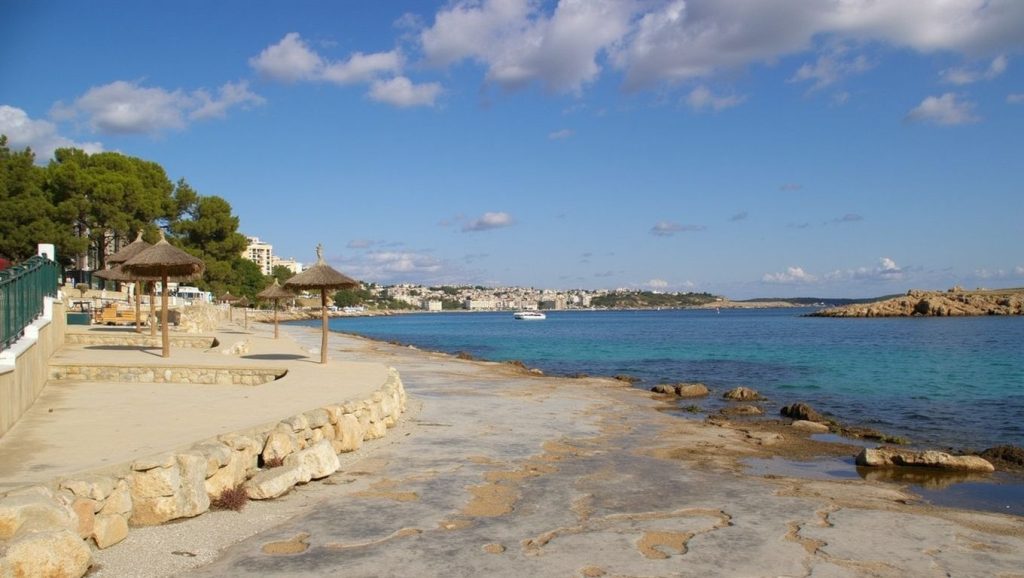 Textura de arena en Xinxell, Calvià, Mallorca