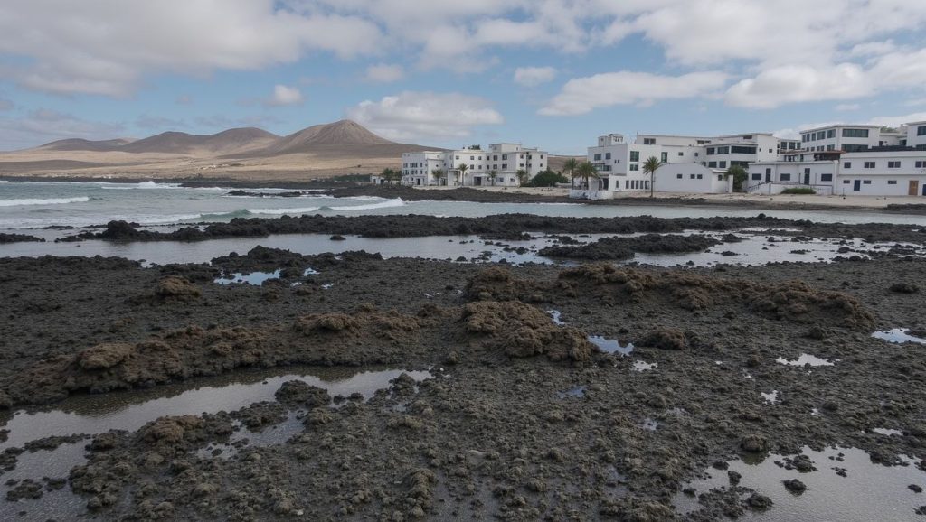 Panorámica de caleta de Caballo, Lanzarote