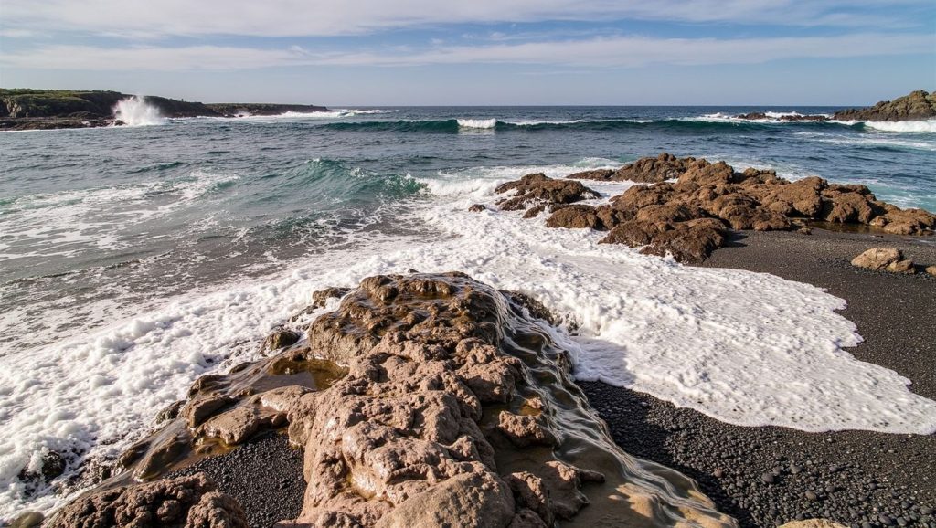 Aguas de Caleta del Mariscadero en Tinajo (Lanzarote)