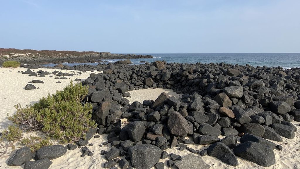 Arena de Caleta del Mojon Blanco, Haría (Lanzarote)