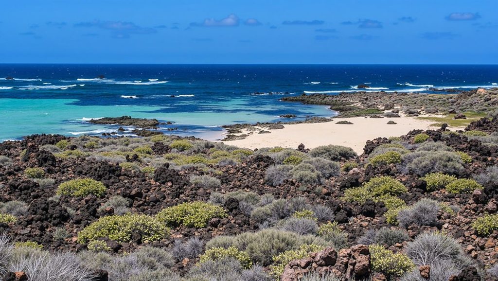 Entorno natural de Caletón Blanco en Lanzarote
