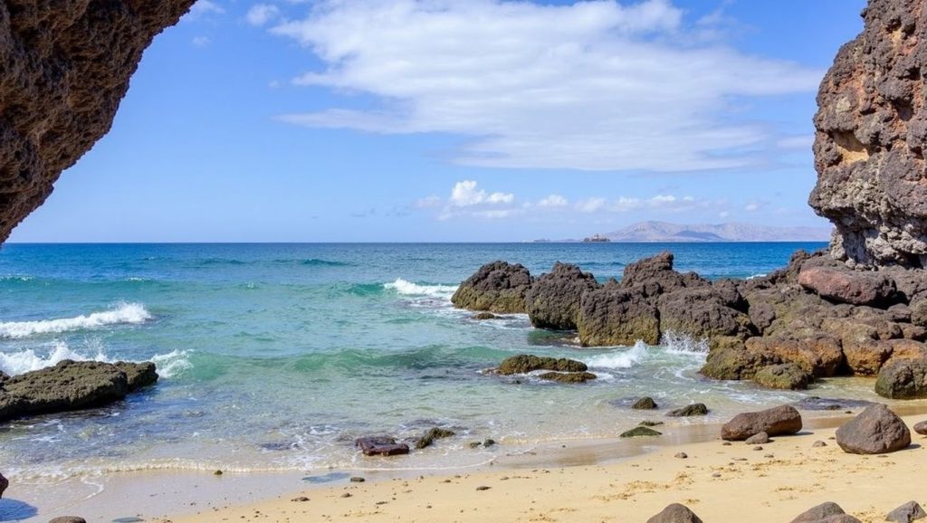 Aguas de Caletón de San Marcial en Yaiza (Lanzarote)